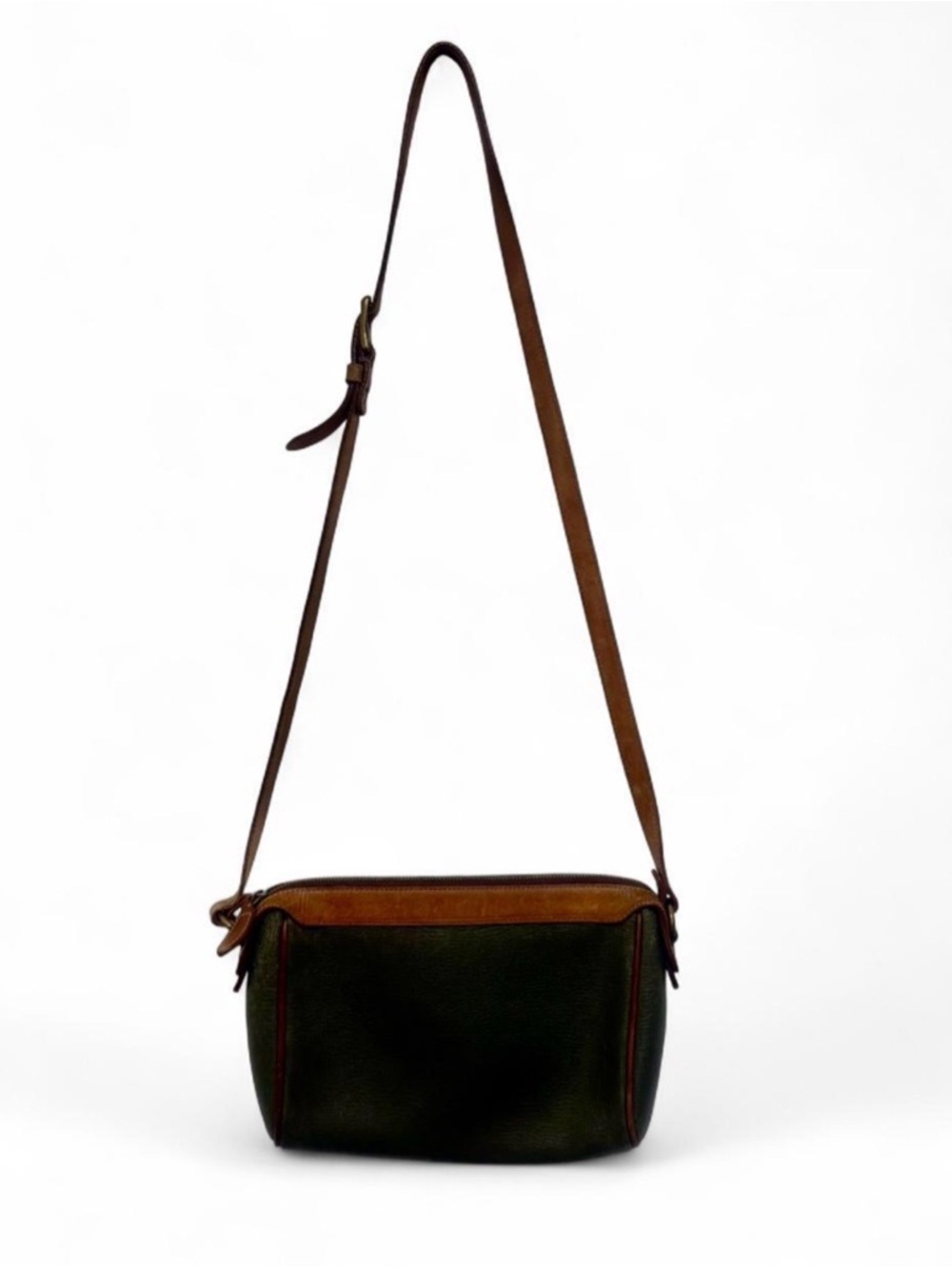 $350 - Vintage Coach Crossbody Bag • Made in Italy • Green Leather - Picture 2 of 8
